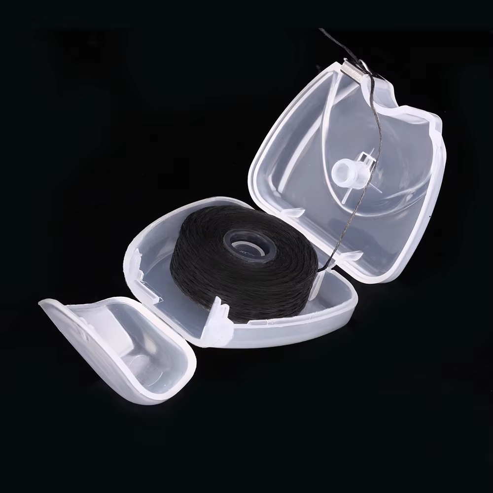 Bamboo Charcoal Dental Flosser Black Toothpick Mint flavor