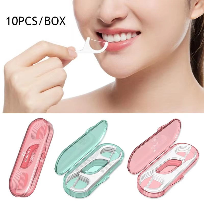 Floss Toothpick Set Plastic Interdental Brush Reusable Dental Floss