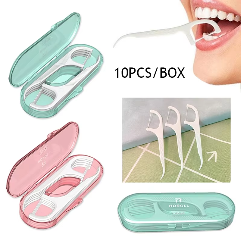 Floss Toothpick Set Plastic Interdental Brush Reusable Dental Floss