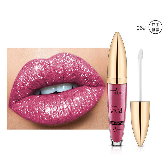 Pearlescent Matte Lip Gloss Non-Stick Long Lasting Makeup Bright- Dent Store