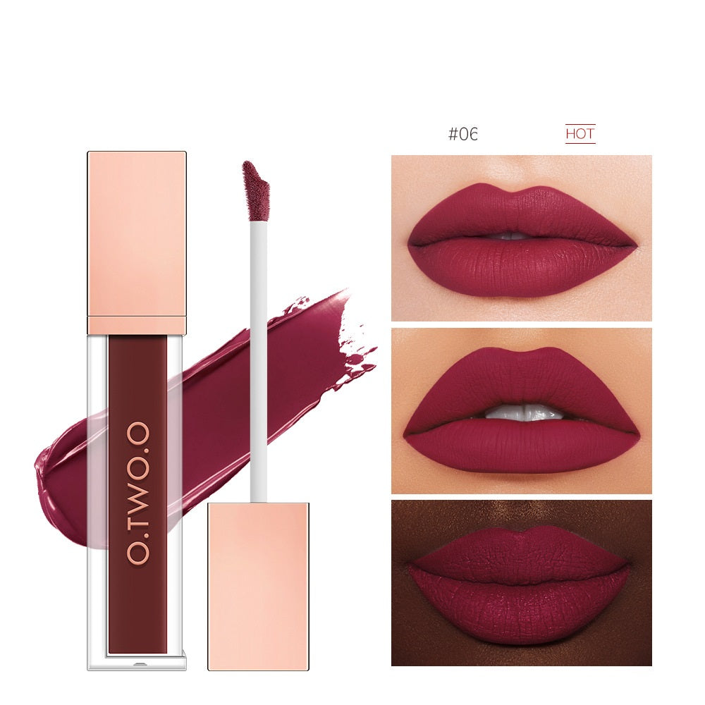 Non-Stick Velvet Matte Lip Gloss - Long-Lasting Finish Bright- Dent Store