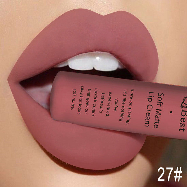 Matte Non-Stick Liquid Lip Gloss - Long-Lasting Finish Bright- Dent Store