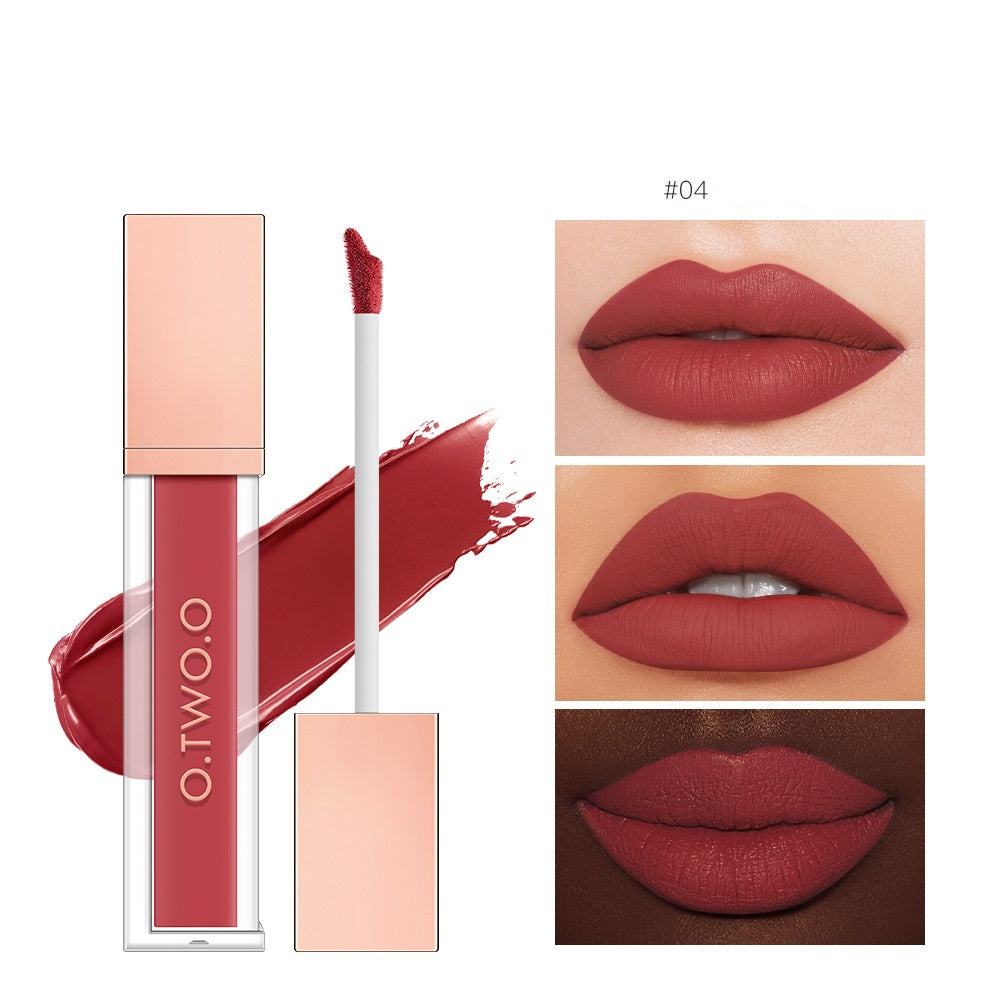 Non-Stick Velvet Matte Lip Gloss - Long-Lasting Finish Bright- Dent Store