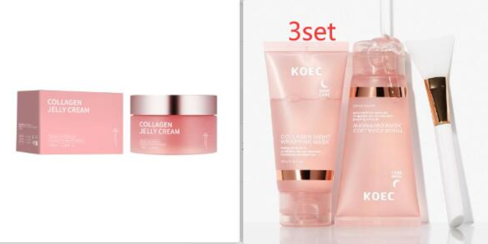 Collagen Jelly Face Cream Nicotinamide Gel Moisturizing And Brightening Facial Mask Anti-aging Shrinks Pores Jelly Cream Essence Bright- Dent Store