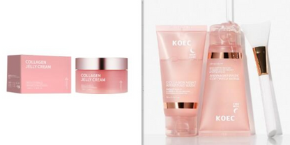 Collagen Jelly Face Cream Nicotinamide Gel Moisturizing And Brightening Facial Mask Anti-aging Shrinks Pores Jelly Cream Essence Bright- Dent Store