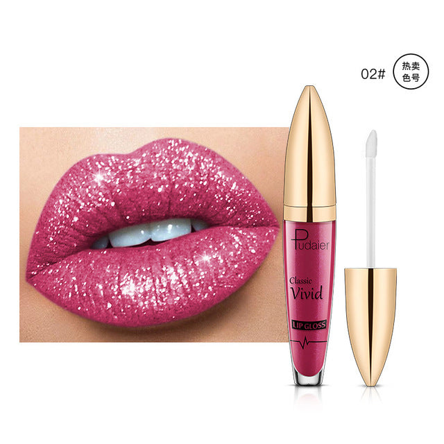 Pearlescent Matte Lip Gloss Non-Stick Long Lasting Makeup Bright- Dent Store