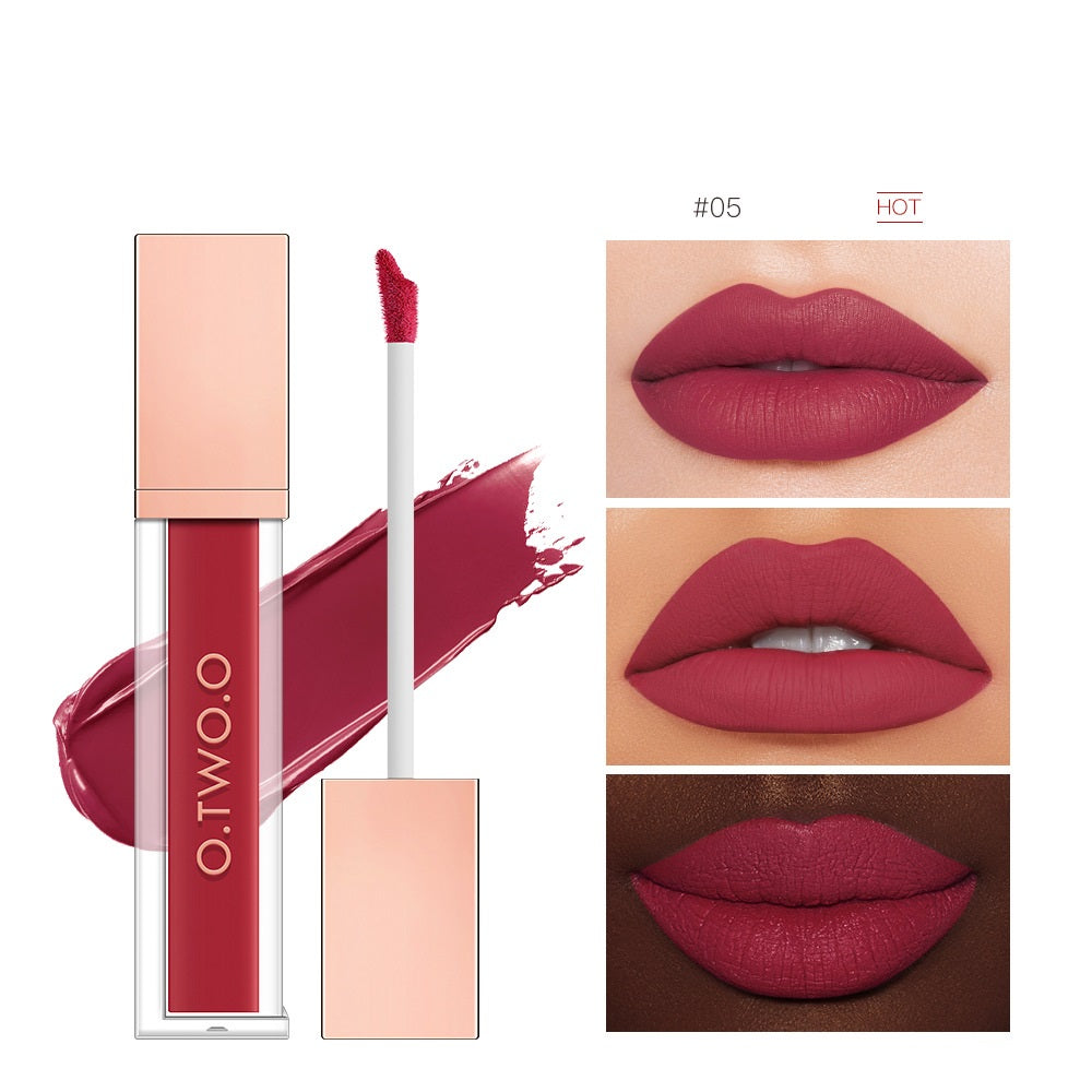 Non-Stick Velvet Matte Lip Gloss - Long-Lasting Finish Bright- Dent Store