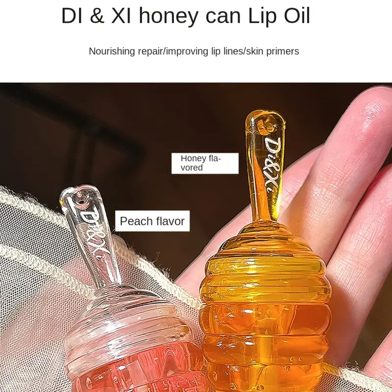 Peach Flavor Lip Oil - Moisturizing Long-Lasting Balm Bright- Dent Store