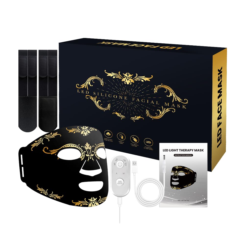 FDA-Cleared LED Face Mask – 660nm Red & 850nm Infrared Light Therapy (Wireless & Portable) Bright- Dent Store