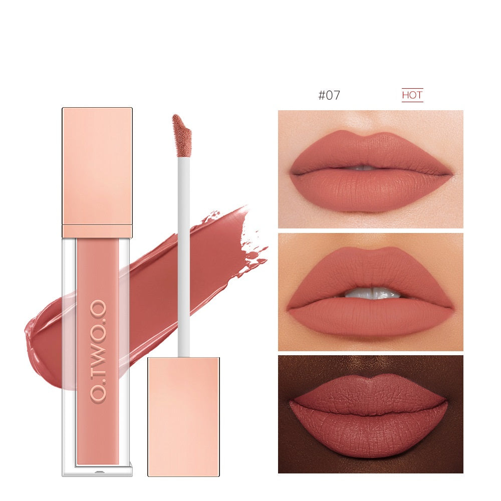 Non-Stick Velvet Matte Lip Gloss - Long-Lasting Finish Bright- Dent Store