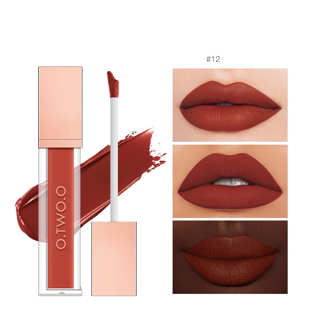 Non-Stick Velvet Matte Lip Gloss - Long-Lasting Finish Bright- Dent Store