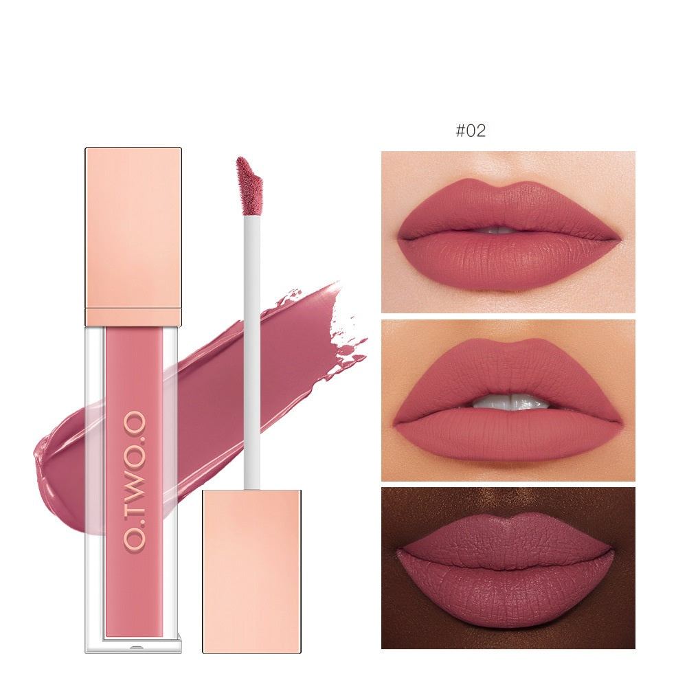 Non-Stick Velvet Matte Lip Gloss - Long-Lasting Finish Bright- Dent Store