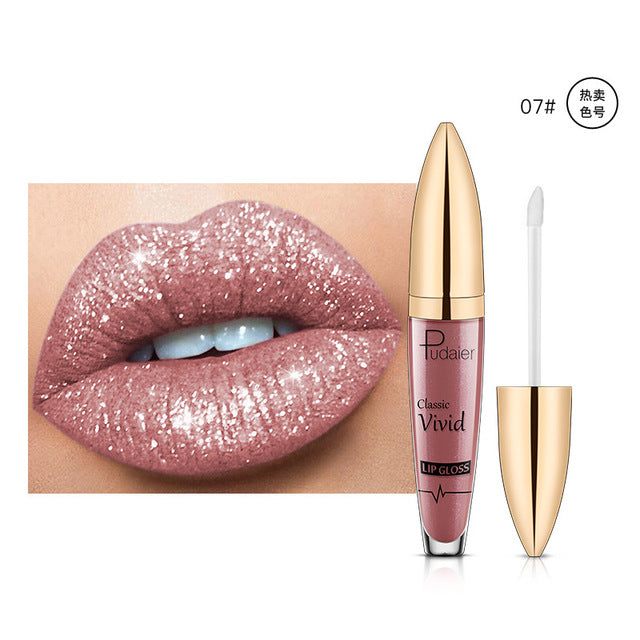 Pearlescent Matte Lip Gloss Non-Stick Long Lasting Makeup Bright- Dent Store