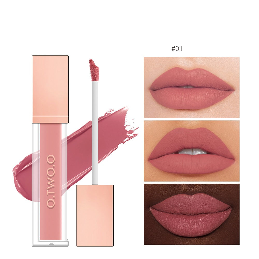 Non-Stick Velvet Matte Lip Gloss - Long-Lasting Finish Bright- Dent Store