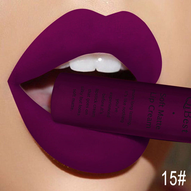 Matte Non-Stick Liquid Lip Gloss - Long-Lasting Finish Bright- Dent Store
