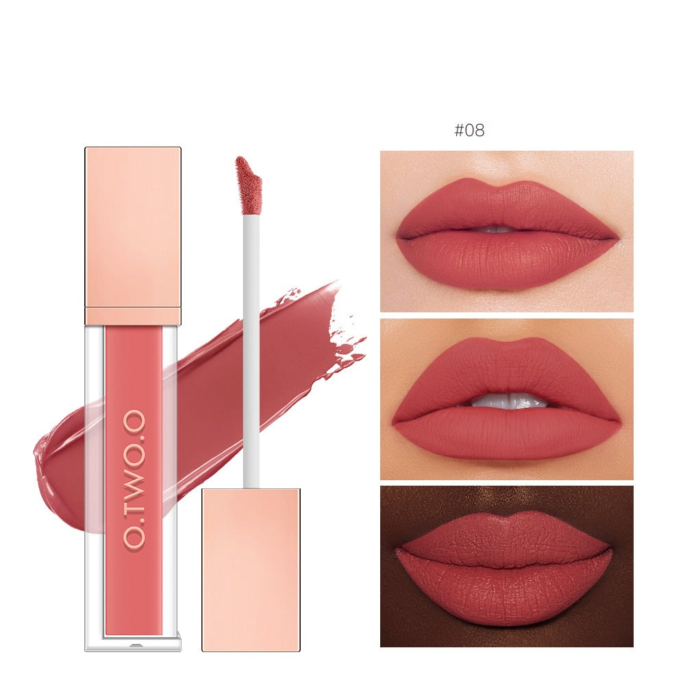 Non-Stick Velvet Matte Lip Gloss - Long-Lasting Finish Bright- Dent Store