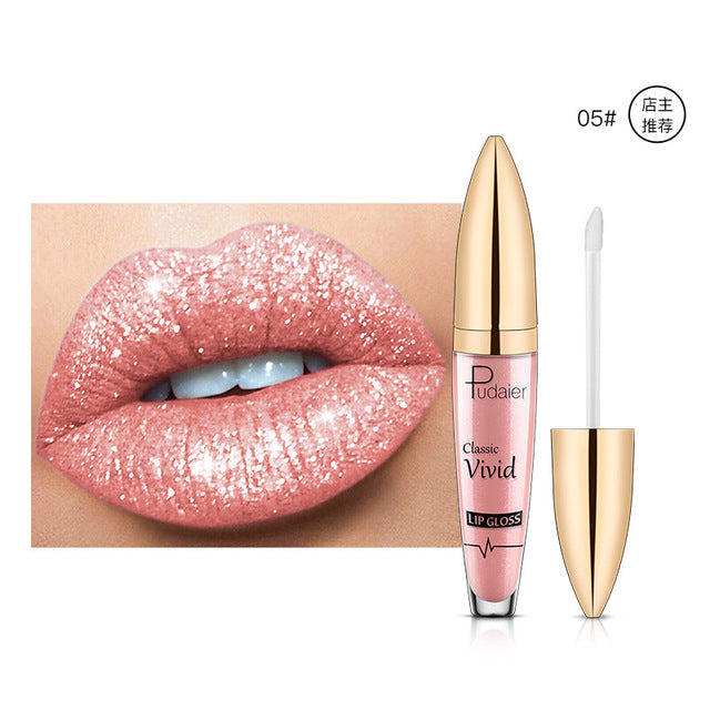 Pearlescent Matte Lip Gloss Non-Stick Long Lasting Makeup Bright- Dent Store