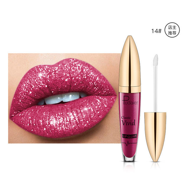 Pearlescent Matte Lip Gloss Non-Stick Long Lasting Makeup Bright- Dent Store