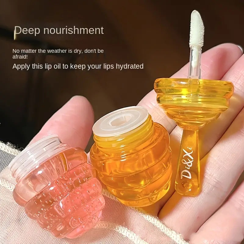 Peach Flavor Lip Oil - Moisturizing Long-Lasting Balm Bright- Dent Store