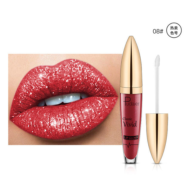 Pearlescent Matte Lip Gloss Non-Stick Long Lasting Makeup Bright- Dent Store