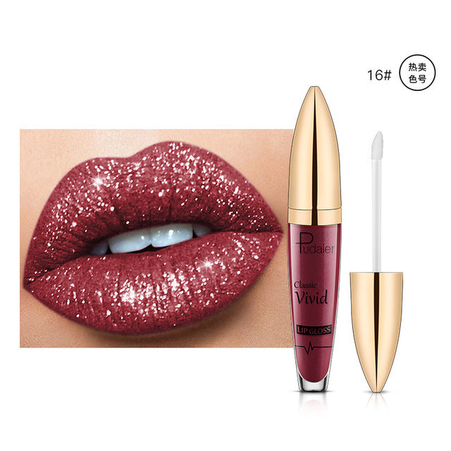 Pearlescent Matte Lip Gloss Non-Stick Long Lasting Makeup Bright- Dent Store