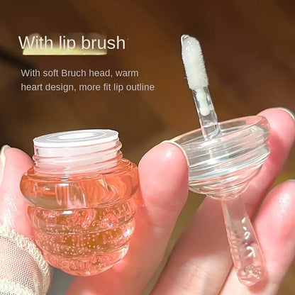 Peach Flavor Lip Oil - Moisturizing Long-Lasting Balm Bright- Dent Store