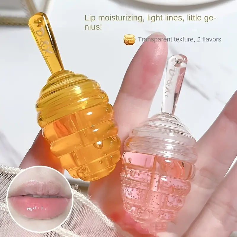 Peach Flavor Lip Oil - Moisturizing Long-Lasting Balm Bright- Dent Store