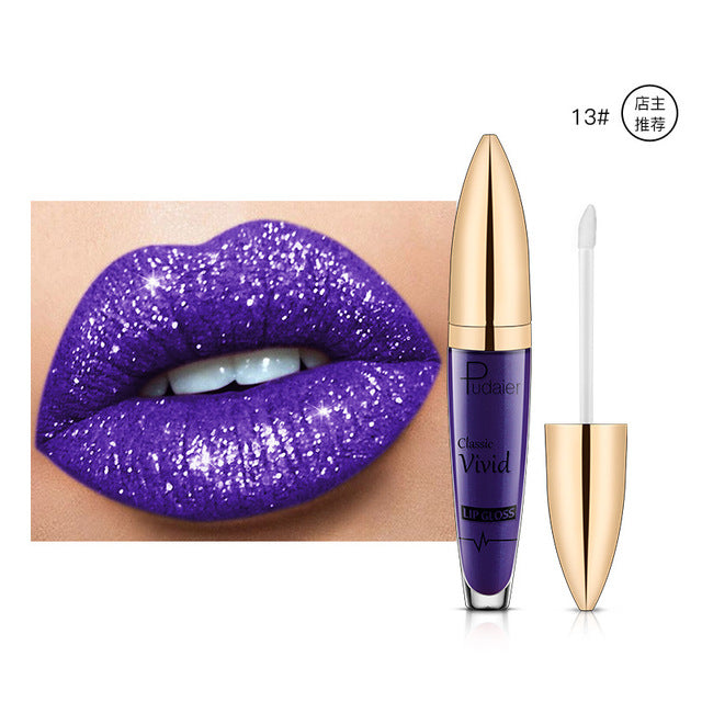 Pearlescent Matte Lip Gloss Non-Stick Long Lasting Makeup Bright- Dent Store