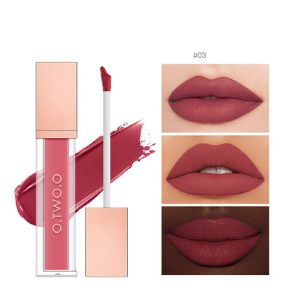 Non-Stick Velvet Matte Lip Gloss - Long-Lasting Finish Bright- Dent Store