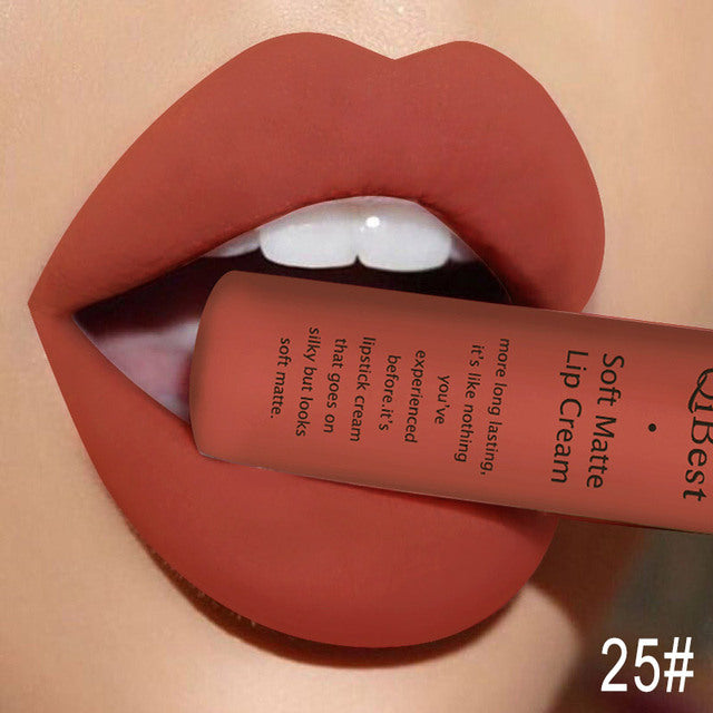 Matte Non-Stick Liquid Lip Gloss - Long-Lasting Finish Bright- Dent Store