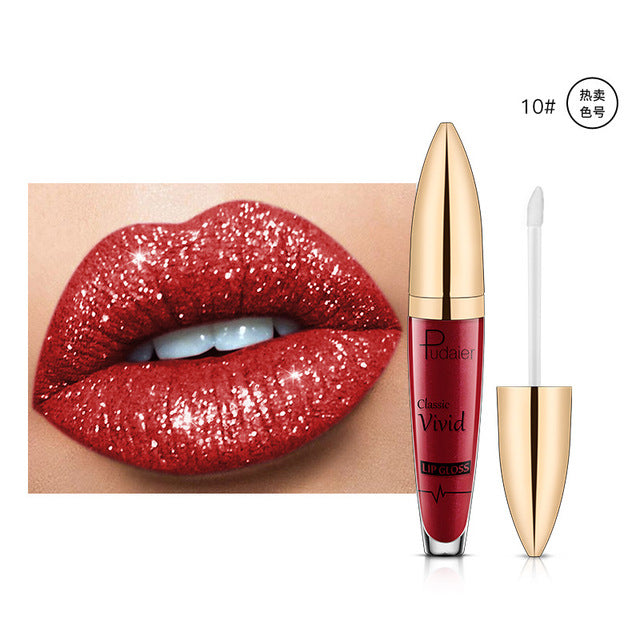 Pearlescent Matte Lip Gloss Non-Stick Long Lasting Makeup Bright- Dent Store