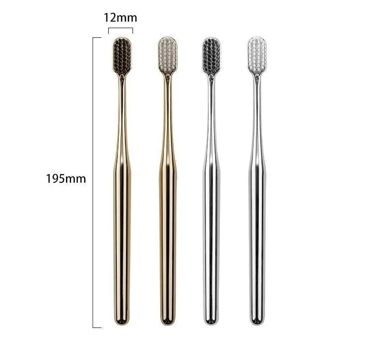Gold-Plated Soft-Bristle Toothbrush Bright- Dent Store