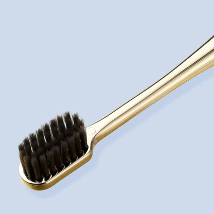 Gold-Plated Soft-Bristle Toothbrush Bright- Dent Store