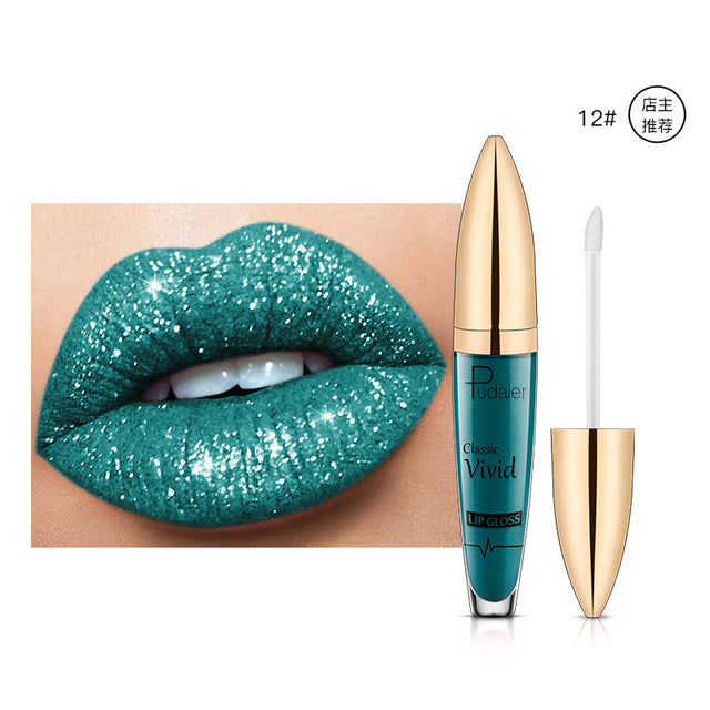 Pearlescent Matte Lip Gloss Non-Stick Long Lasting Makeup Bright- Dent Store