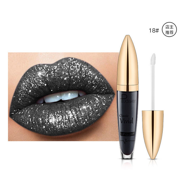 Pearlescent Matte Lip Gloss Non-Stick Long Lasting Makeup Bright- Dent Store